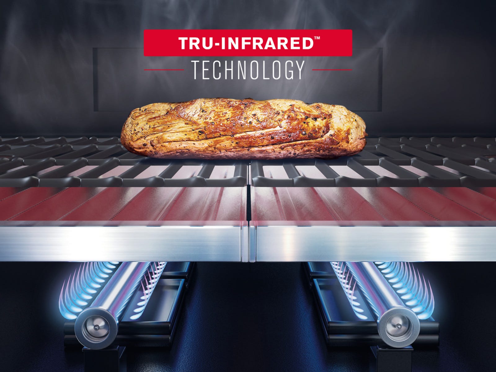 Grill, saftigt som aldrig før med TRU-Infrared™ Technology