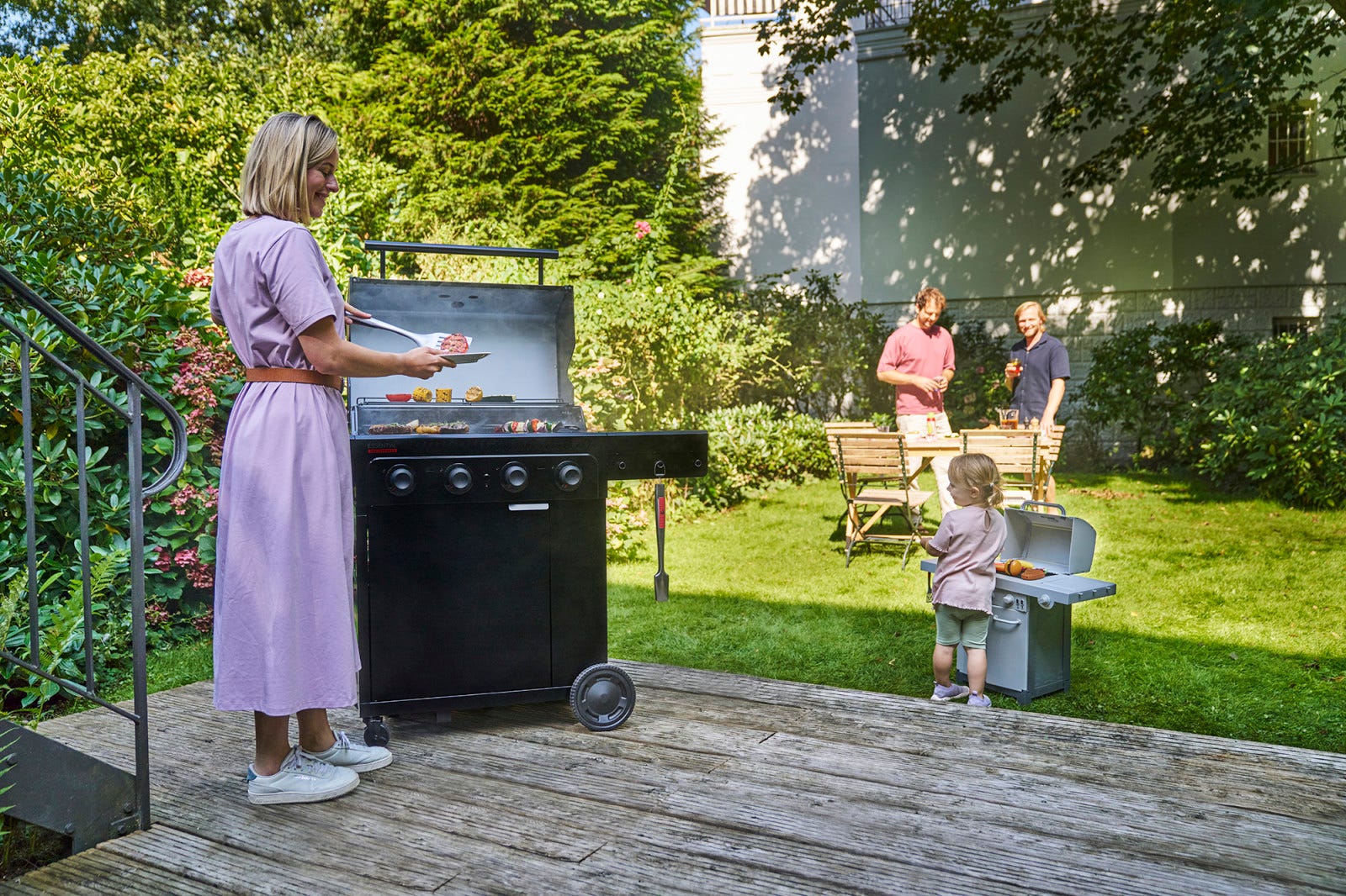 Hjul med låsemekanisme for mobilitet og stabilitet